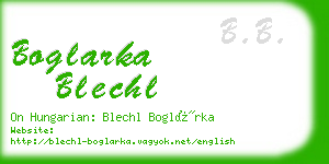 boglarka blechl business card